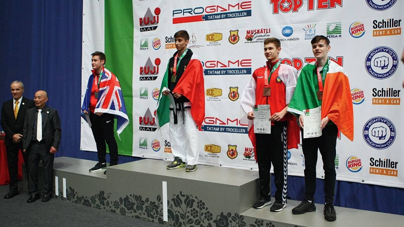 Competition stage portrait