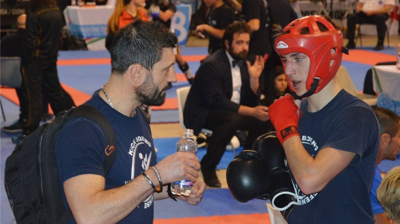 Kickboxing match snapshot